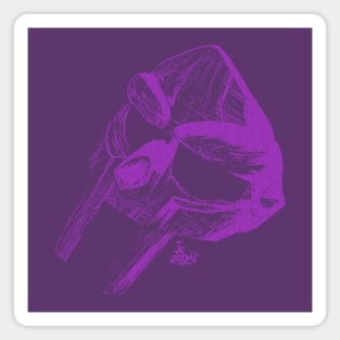 MF Doom Mask Purple Magnet